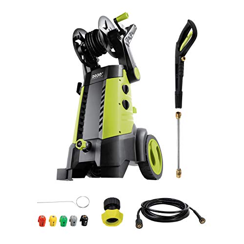 Sun Joe SPX3001 2030 PSI 1.76 GPM 14.5 AMP Electric Pressure Washer with Hose Reel, Green