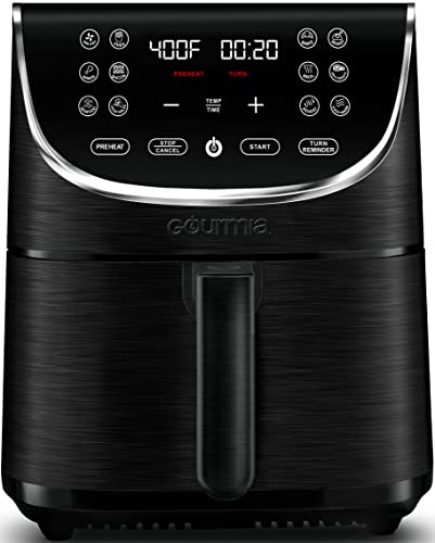 Gourmia Air Fryer Oven Digital Display 7 Quart Large AirFryer Cooker 12 Touch Cooking Presets, XL Air Fryer Basket 1700w Power Multifunction GAF716 Black and Stainless Steel Accents FRY FORCE 360° Gourmia Air Fryer Oven Digital Display 7 Quart Large AirFryer Cooker 12 Touch Cooking Presets, XL Air Fryer Basket 1700w Power Multifunction GAF716 Black and Stainless Steel Accents FRY FORCE 360°