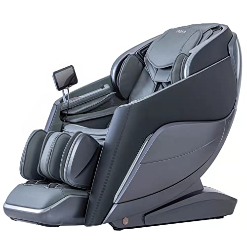 iRest 4D Massage Chair Recliner, Zero Gravity Shiatsu Massager with AI Voice Control, SL Track, Heating, Touch Screen, Quick Access Buttons (Black)