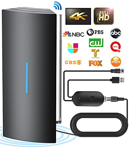 Portable Amplified Digital HDTV Antenna Support Smart TVs and All Older TVs-420 Miles Range 360° Reception TV Antenna Signal Booster 36ft Coaxial Cable for 4K 1080p Portable Amplified Digital HDTV Antenna Support Smart TVs and All Older TVs-420 Miles Range 360° Reception TV Antenna Signal Booster 36ft Coaxial Cable for 4K 1080p