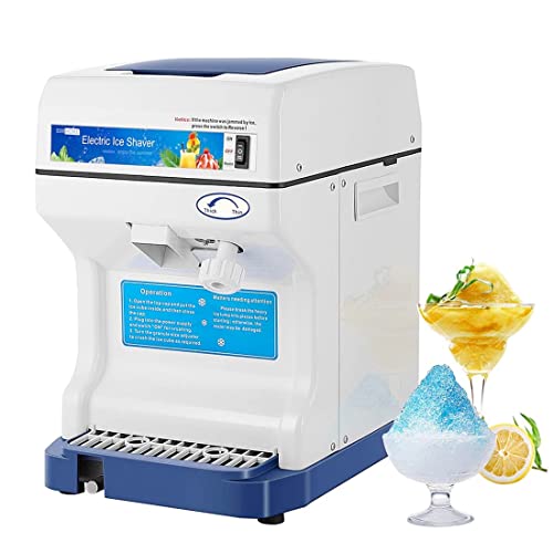 VIVOHOME Electric Ice Crusher Shaver Snow Cone Maker Machine 265lbs/hr for Home and Commercial Use Blue VIVOHOME Electric Ice Crusher Shaver Snow Cone Maker Machine 265lbs/hr for Home and Commercial Use Blue
