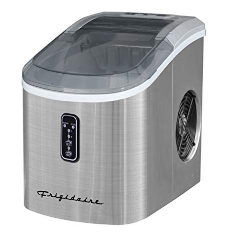 Frigidaire EFIC103-AMZ-SC Counter Top Maker with Over-Sized Ice Bucket, Stainless Steel, Self Cleaning Function, Heavy Duty, Stainless Frigidaire EFIC103-AMZ-SC Counter Top Maker with Over-Sized Ice Bucket, Stainless Steel, Self Cleaning Function, Heavy Duty, Stainless