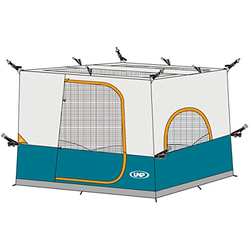 UNP Winter Canopy Tent for Camping Inner Tent for 10' x 10' Pop Up Canopy,Gazebo/Sewn-in Floor and Fully Vented Roof with1 Mesh Door & 3 Large Mesh Windows Easy Set Up