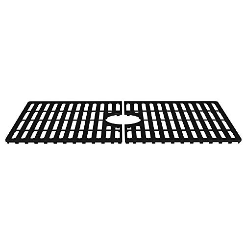 VIGO 27 in. x 15 in. Silicone Bottom Grid for Single Bowl Kitchen Sink in Matte Black