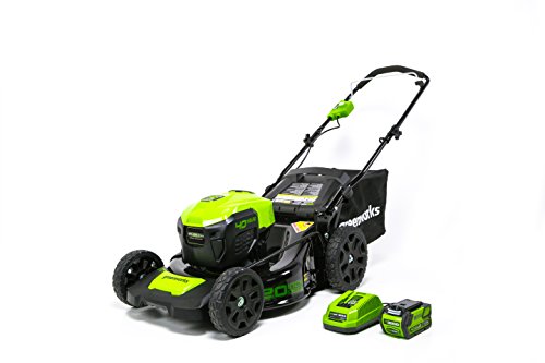 Greenworks 40V 20" Brushless Cordless Lawn Mower, 4.0Ah Battery and Charger Included