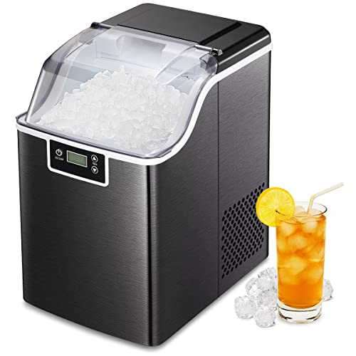 COWSAR Nugget Ice Maker Countertop, Portable Ice Maker Machine with Self-Cleaning Function, 44lbs in 24Hrs, Pebble ice Maker with 24H Timer, for Kitchen/Home/Office/Party COWSAR Nugget Ice Maker Countertop, Portable Ice Maker Machine with Self-Cleaning Function, 44lbs in 24Hrs, Pebble ice Maker with 24H Timer, for Kitchen/Home/Office/Party
