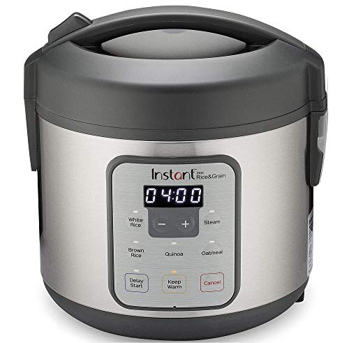 Instant Zest 8 Cup One Touch Rice Cooker, From the Makers of Instant Pot, Steamer, Cooks Rice, Grains, Quinoa and Oatmeal, 8-cup cooked/4-cup uncooked, No Pressure Cooking Functionality