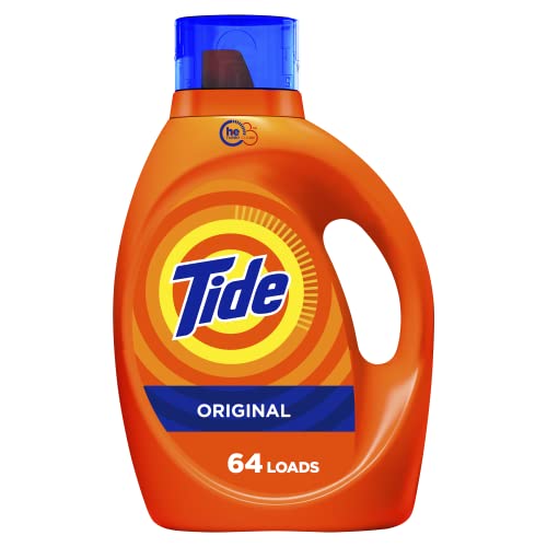 Tide Laundry Detergent Liquid Soap, High Efficiency (HE), Original Scent, 64 Loads