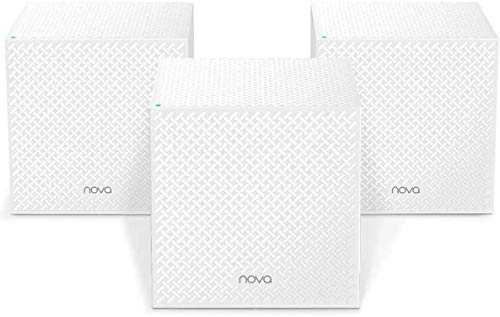 Tenda Nova Tri-band Mesh WiFi System (MW12)-Up to 6000 sq.ft. Whole Home Coverage, Replaces WiFi Router and Extender, Gigabit Mesh Router, Parental Controls, Easy setup, 3-pack Tenda Nova Tri-band Mesh WiFi System (MW12)-Up to 6000 sq.ft. Whole Home Coverage, Replaces WiFi Router and Extender, Gigabit Mesh Router, Parental Controls, Easy setup, 3-pack
