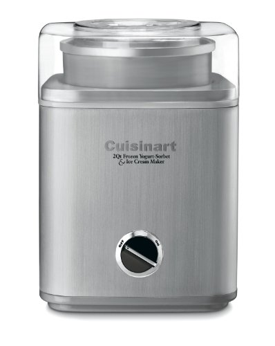 Cuisinart ICE-30BC Pure Indulgence 2-Quart Automatic Frozen Yogurt, Sorbet, and Ice Cream Maker (Renewed)