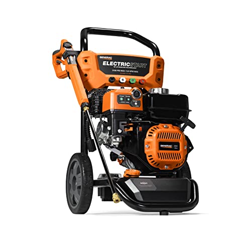 Generac 8895 3100 PSI 2.5 GPM Gas-Powered Electric Start Residential Pressure Washer with Kit (Broom + Soap Blaster), 50-State / CARB Compliant Generac 8895 3100 PSI 2.5 GPM Gas-Powered Electric Start Residential Pressure Washer with Kit (Broom + Soap Blaster), 50-State / CARB Compliant