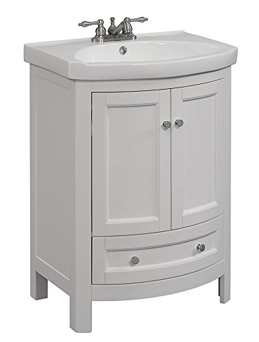 RunFine RFVA0069W Vanity, White Finish, 19 x 24.6 x 34"