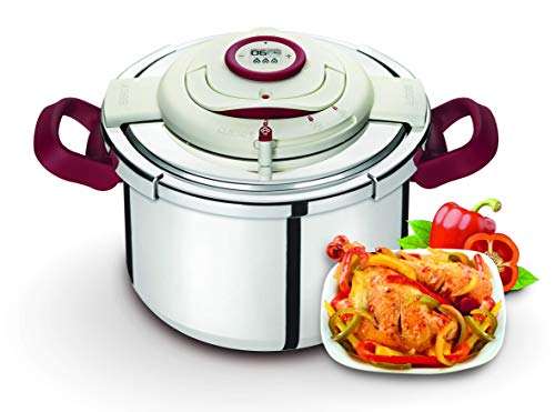 SEB Clipso P4410706 Pressure Cooker Programmable Timer Precision Opening Effort Without Handle Foldable Stainless Steel 6 l SEB Clipso P4410706 Pressure Cooker Programmable Timer Precision Opening Effort Without Handle Foldable Stainless Steel 6 l