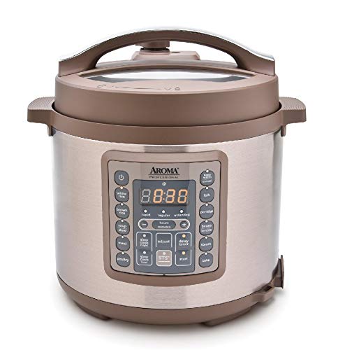 Aroma Housewares Professional MTC-8016 Digital Pressure Cooker, 6 quart, Brown