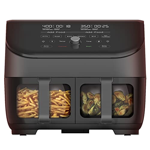 Instant Vortex Plus XL 8-quart Dual Basket Air Fryer Oven, From the Makers of Instant Pot, 2 Independent Frying Baskets, ClearCook Windows, Dishwasher-Safe Baskets, App with over 100 Recipes Instant Vortex Plus XL 8-quart Dual Basket Air Fryer Oven, From the Makers of Instant Pot, 2 Independent Frying Baskets, ClearCook Windows, Dishwasher-Safe Baskets, App with over 100 Recipes