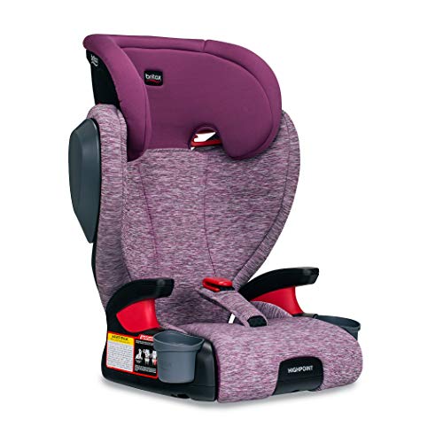 Britax Highpoint 2-Stage Belt-Positioning Booster Car Seat, Mulberry - Highback and Backless Seat