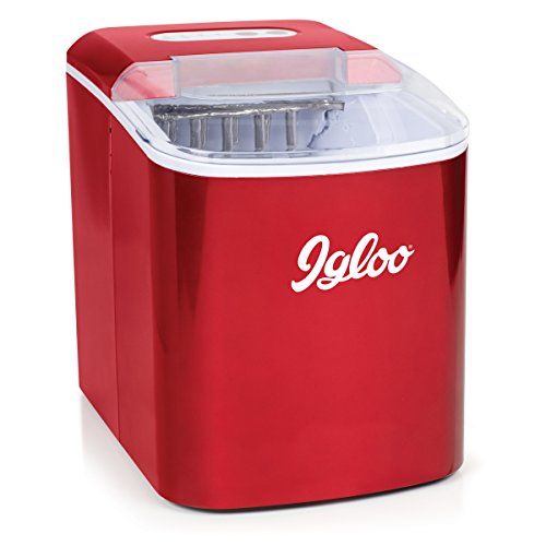 Igloo ICEB26RR Automatic Portable Electric Countertop Ice Maker Machine, 26 Pounds in 24 Hours, 9 Ice Cubes Ready in 7 minutes, With Ice Scoop and Basket, Perfect for Water Bottles, Mixed Drinks Igloo ICEB26RR Automatic Portable Electric Countertop Ice Maker Machine, 26 Pounds in 24 Hours, 9 Ice Cubes Ready in 7 minutes, With Ice Scoop and Basket, Perfect for Water Bottles, Mixed Drinks