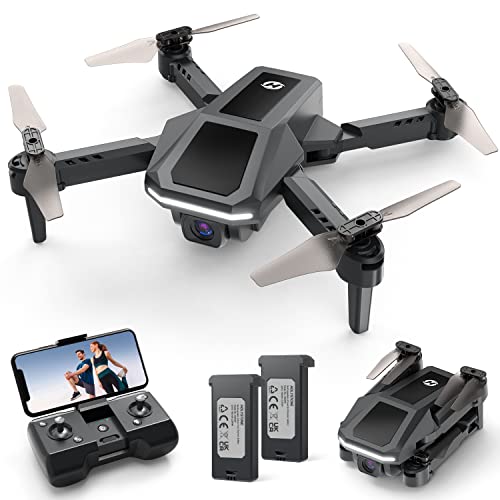 Holy Stone Drone for Kids with 1080P HD Camera, HS430 RC Mini Drones Quadcopter with WiFi FPV Live Video, Circle Fly, Throw to Go, Toys for Adults or Beginners, 2 Batteries 26 Mins, Easy to Fly, Black