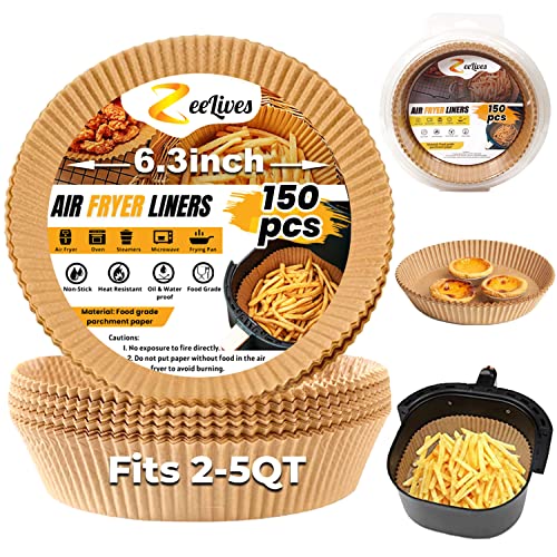 Air Fryer Liners Disposable (Fits 2-5 QT) – 150 Pcs Ninja Air Fryer Liners Disposable, Liners for Air Fryer Basket, Airfryer Paper Liners Oil-proof & Water-proof for Baking & Cooking Air Fryer Liners Disposable (Fits 2-5 QT) – 150 Pcs Ninja Air Fryer Liners Disposable, Liners for Air Fryer Basket, Airfryer Paper Liners Oil-proof & Water-proof for Baking & Cooking