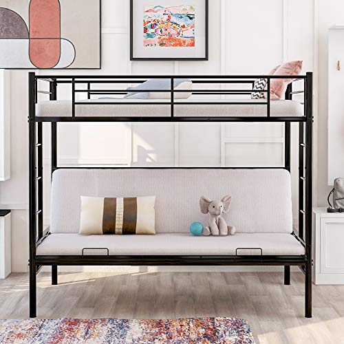 bunk bed with futon couch