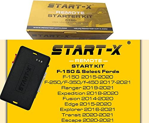 Start-X Remote Start Kit for F-150 2015-2020, F-250 17-21, Ranger 19-21, Expedition 18-20, Edge 15-20, Fusion 14-20, Explorer 16-21, Transit 20-21, Escape 20-21 (Lock Unlock Lock)