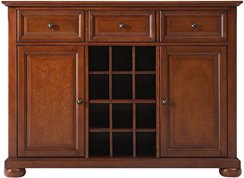 Crosley Furniture Alexandria Wine Buffet/Sideboard - Classic Cherry Crosley Furniture Alexandria Wine Buffet/Sideboard - Classic Cherry