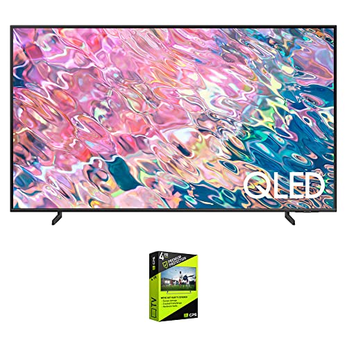 Samsung QN70Q60BAFXZA Q60B 70 inch QLED 4K Quantum Dual LED HDR Smart TV 2022 Bundle with Premium 4 YR CPS Enhanced Protection Pack