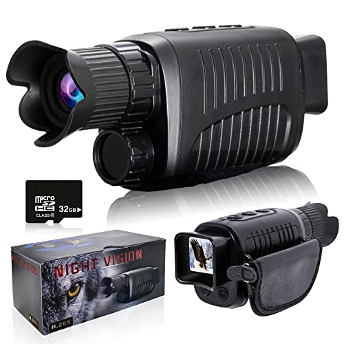 VELLEE Digital Night Vision Monocular for 100% Darkness, 1080p Full HD Photo & Video Night Vision Goggles Portable Infrared Night Vision for Day & Night Hunting, Camping, Surveillance with 32GB Card VELLEE Digital Night Vision Monocular for 100% Darkness, 1080p Full HD Photo & Video Night Vision Goggles Portable Infrared Night Vision for Day & Night Hunting, Camping, Surveillance with 32GB Card