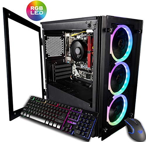 CUK Stratos Micro Professional Desktop (No OS, AMD Ryzen 5 with Integrated Radeon Graphics, 16GB 3000MHz DDR4 RAM, 512GB NVMe SSD, 500W PSU) Home PC Computer