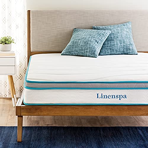 LINENSPA 8 Inch Memory Foam and Innerspring Hybrid Mattress ,twin, Medium Firm