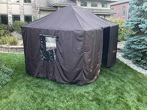 Outdoor Casual Gazebo Winter Cover by OUTDOOR CASUAL - Protects 10*12ftGazebos Including Sambra, Concord and Edison Gazebos (144L*120W*120H inch)