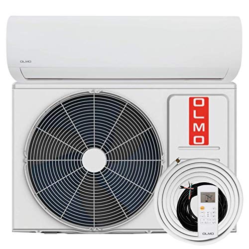 OLMO Alpic 18000 BTU Ductless Mini Split Air Conditioner Heating and Cooling Full Set with 16ft Installation Kit